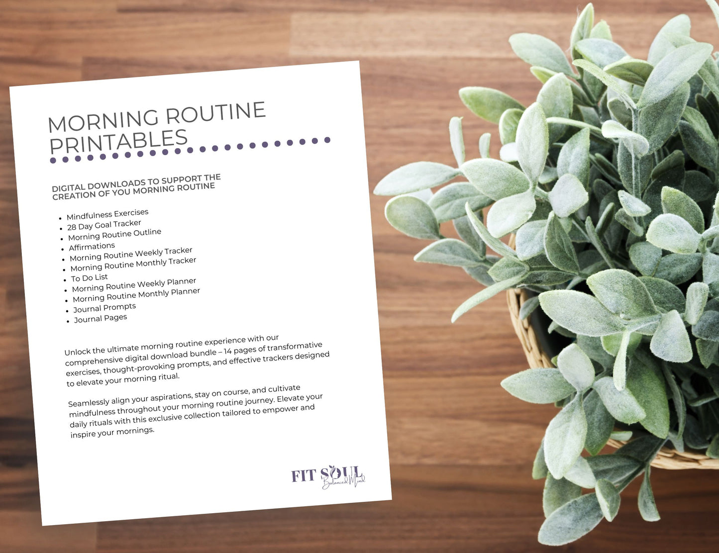 Morning Routine Printables – Fit Soul Balanced Mind