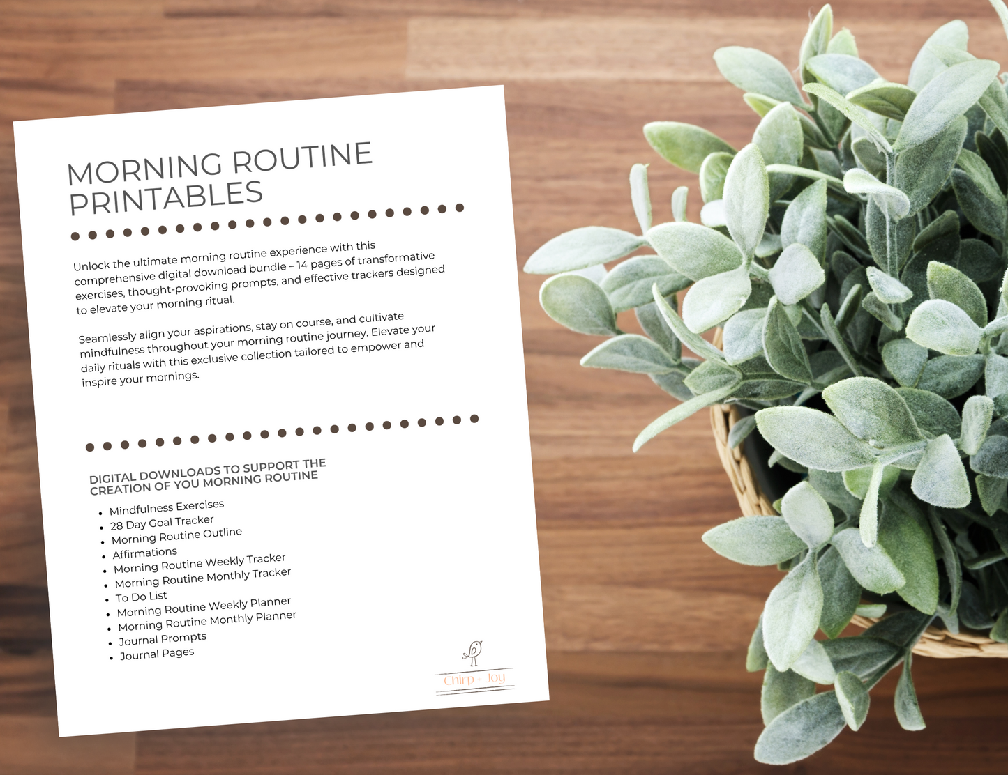 Morning Routine Printables